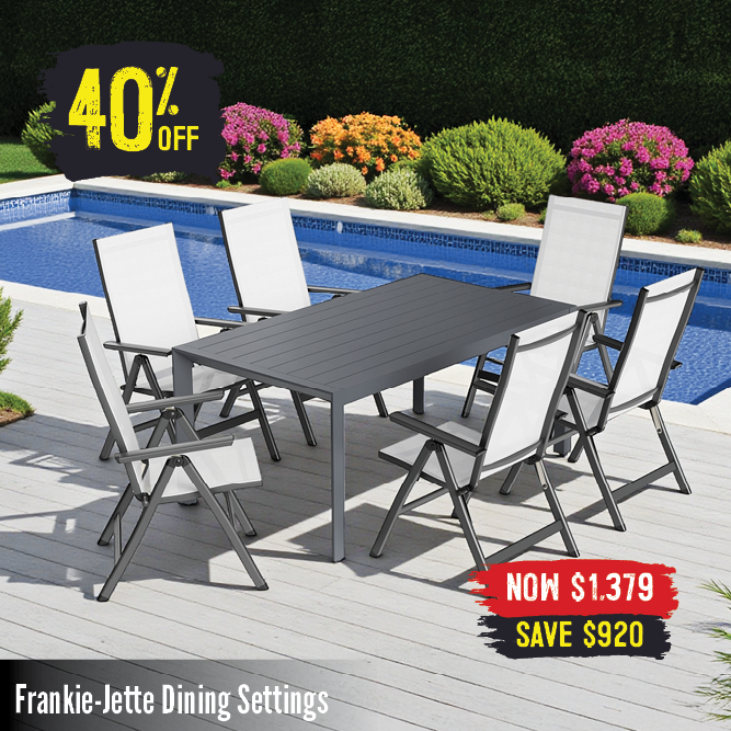 Now $1379 40% Off Frankie-Jette Dining Settings | Shop Now